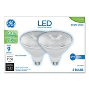 GE 93129298 15 W LED PAR38 Non-Dimmable Outdoor Flood Light Bulb - Bright White (2/Pack)